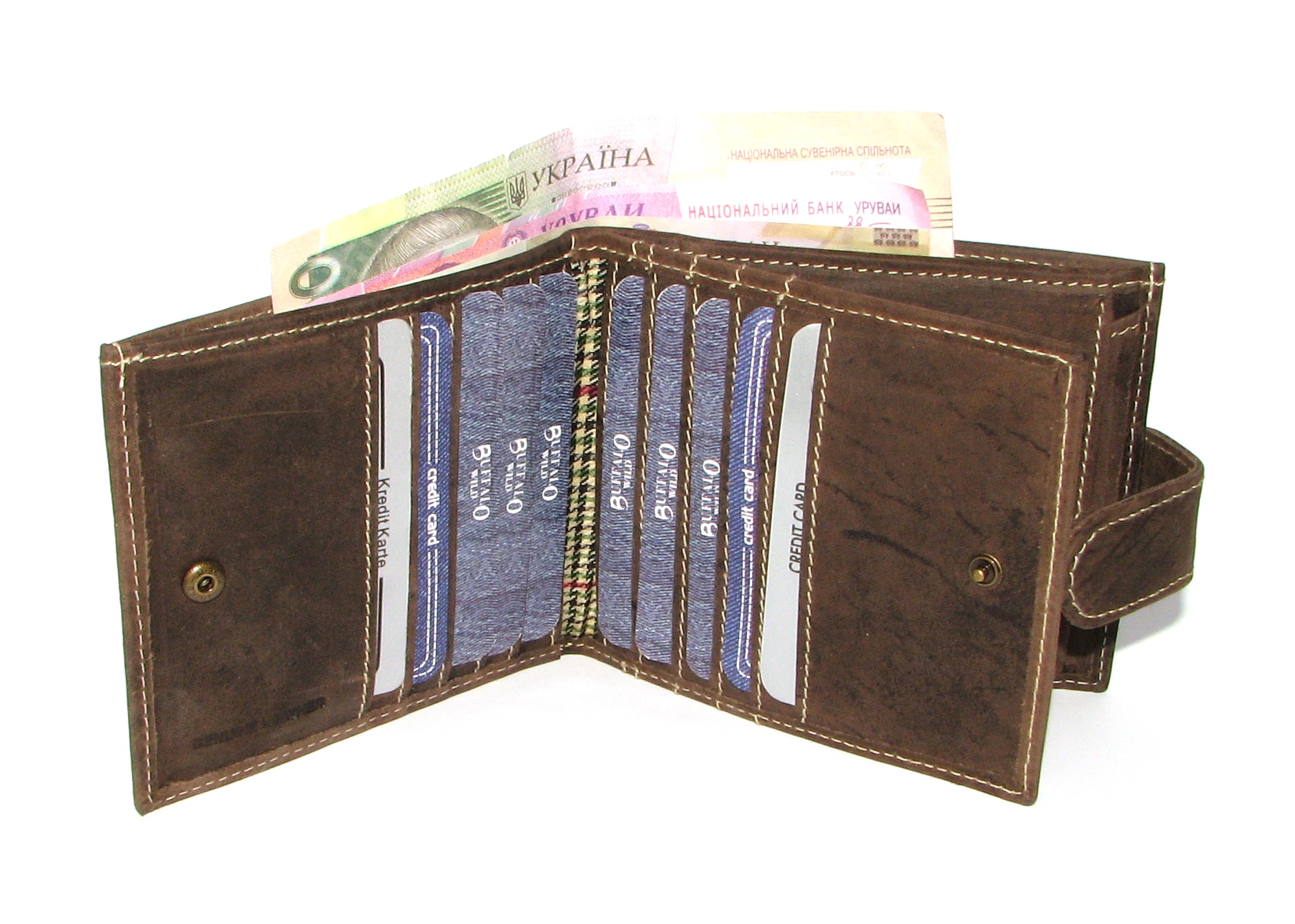 Кошелек мужской Buffalo Wild RM-01L-HBW BROWN Кошелек мужской Buffalo Wild RM-01L-HBW BROWN